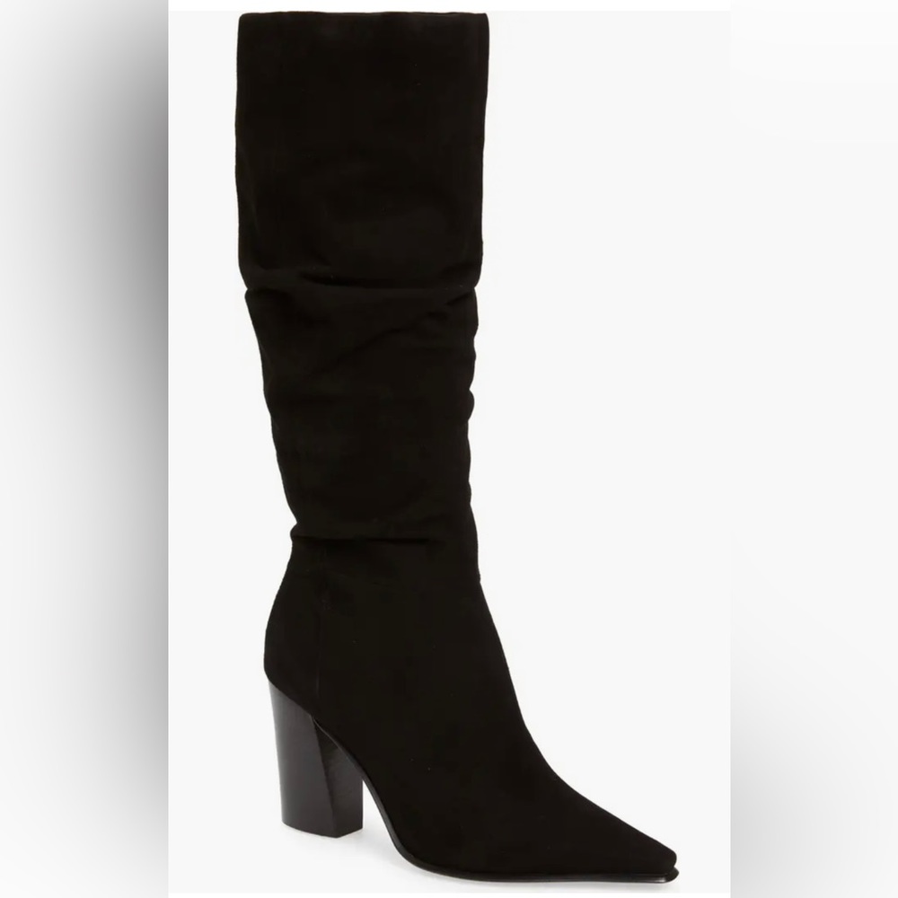 Vince Camuto Derika Leather Boot Women Black Size 7 New